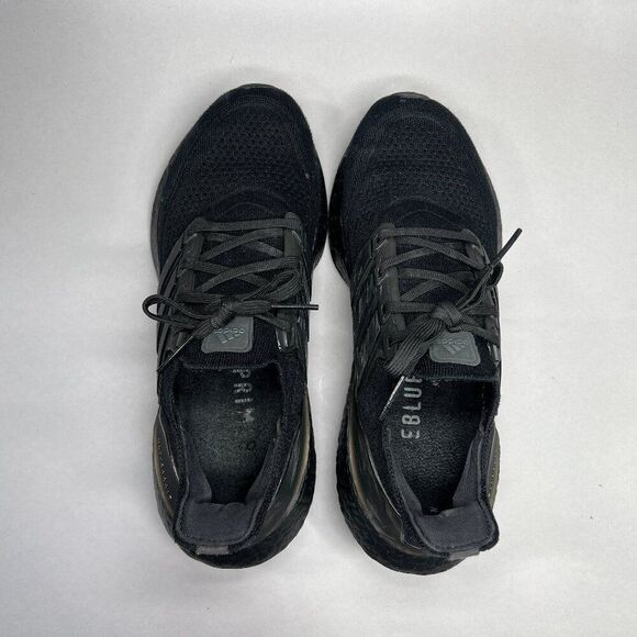 Adidas Ultraboost 21 Shoes Men\'s Size 8 Triple Black Athletic Running‎ Sneakers main image 7